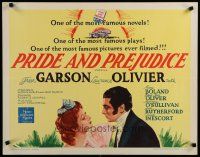 5m275 PRIDE & PREJUDICE 1/2sh R62 Laurence Olivier & Greer Garson, from Jane Austen's novel!