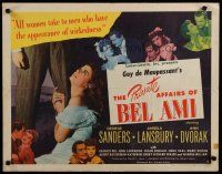 5m279 PRIVATE AFFAIRS OF BEL AMI style A 1/2sh '47 Angela Lansbury loves scoundrel George Sanders!
