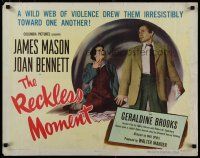 5m296 RECKLESS MOMENT 1/2sh '49 James Mason with scared Joan Bennett, directed by Max Ophuls!