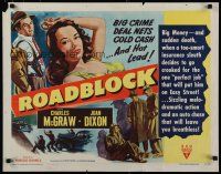5m310 ROADBLOCK style A 1/2sh '51 hot lead & cold cash outside the law, art of sexy Joan Dixon!