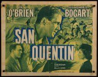 5m319 SAN QUENTIN 1/2sh R56 Humphrey Bogart, Ann Sheridan, Pat O'Brien, prison break!