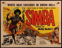 5m337 SIMBA 1/2sh '55 Dirk Bogarde & Virginia McKenna's love defied primitive jungle laws!