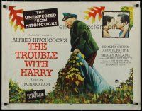 5m397 TROUBLE WITH HARRY 1/2sh '55 Alfred Hitchcock, Edmund Gwenn, Forsythe, Shirley MacLaine
