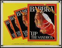 5m403 UP THE SANDBOX 1/2sh '73 Time Magazine parody art of Barbra Streisand by Richard Amsel!