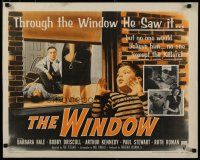 5m420 WINDOW 1/2sh R54 different art of Bobby Driscoll hanging from side of building!