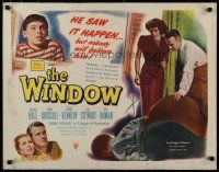 5m421 WINDOW style B 1/2sh '49 Bobby Driscoll is alone with terror, great noir art!