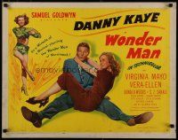 5m425 WONDER MAN style A 1/2sh '45 wacky Danny Kaye holds sexy Virginia Mayo + dancing Vera-Ellen!