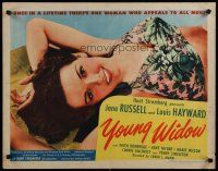 5m428 YOUNG WIDOW style A 1/2sh '46 image of world's most exciting sexy brunette Jane Russell!