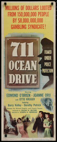 5m433 711 OCEAN DRIVE insert '50 Edmond O'Brien, Joanne Dru, filmed under armed police protection!