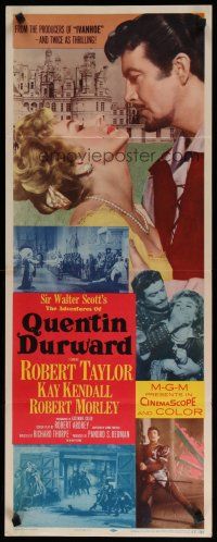5m437 ADVENTURES OF QUENTIN DURWARD insert '55 English hero Robert Taylor romances Kay Kendall!