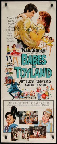 5m458 BABES IN TOYLAND insert '61 Walt Disney, Ray Bolger, Tommy Sands, Annette, musical!