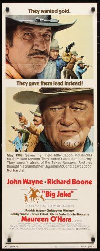 5m472 BIG JAKE insert '71 Richard Boone wanted gold but John Wayne gave him lead instead!