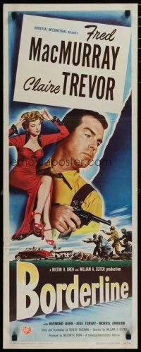 5m483 BORDERLINE insert '50 different image of Fred MacMurray & sexy bad girl Claire Trevor!