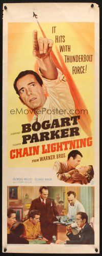 5m503 CHAIN LIGHTNING insert '49 test pilot Humphrey Bogart with his special brand of romance!