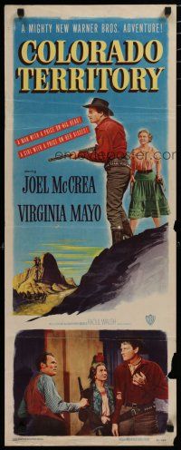 5m506 COLORADO TERRITORY insert '49 Virginia Mayo, Joel McCrea is a man with a price on his head!