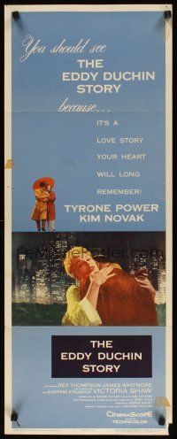 5m546 EDDY DUCHIN STORY insert '56 Tyrone Power & Kim Novak in a love story you will remember!