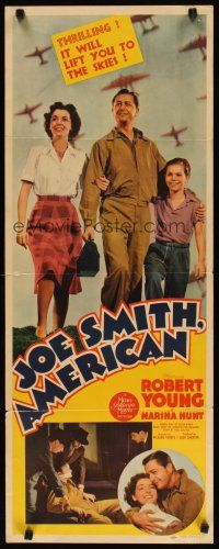 5m621 JOE SMITH AMERICAN insert '42 WWII hero Robert Young, it will lift you to the skies!