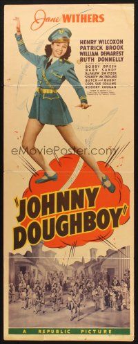 5m622 JOHNNY DOUGHBOY insert '42 Henry Wilcoxon, pretty Jane Withers in uniform!