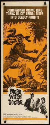 5m670 MORO WITCH DOCTOR insert '64 Jock Mahoney vs. contraband crime ring, deadly profit!