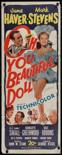 5m681 OH YOU BEAUTIFUL DOLL insert '49 sexy June Haver, Mark Stevens, Gale Robbins!