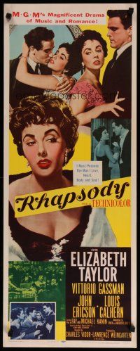 5m717 RHAPSODY insert '54 Elizabeth Taylor must possess Vittorio Gassman, heart, body & soul!