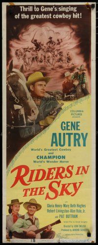 5m719 RIDERS IN THE SKY insert '49 Gene Autry's great song hit comes to life!