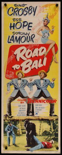 5m722 ROAD TO BALI insert '52 Bing Crosby, Bob Hope & sexy Dorothy Lamour in Indonesia!
