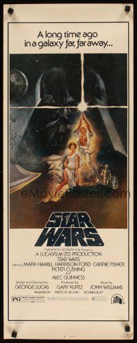 5m776 STAR WARS video insert R1982 George Lucas classic sci-fi epic, great art by Tom Jung!