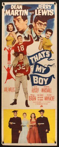5m794 THAT'S MY BOY insert '51 wacky college students Dean Martin & Jerry Lewis!