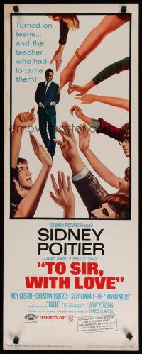 5m807 TO SIR, WITH LOVE insert '67 dedicated teacher Sidney Poitier, directed by James Clavell!