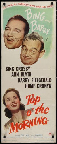 5m811 TOP O' THE MORNING insert '49 Bing Crosby & Barry Fitzgerald find the Blarney Stone!