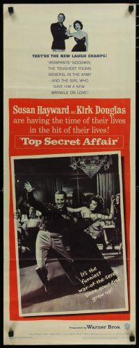 5m812 TOP SECRET AFFAIR insert '57 Susan Hayward tames toughest General Kirk Douglas!