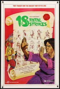 5p007 18 FATAL STRIKES 1sh '81 martial arts, they taught him the ancient way of killing!