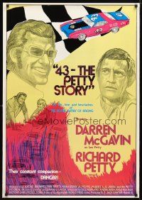5p015 43: THE RICHARD PETTY STORY 1sh '72 NASCAR race driver Darren McGavin, 43 - The Petty Story!