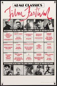 5p036 ALMI CLASSICS FILM FESTIVAL 1sh '84 images of David Bowie, Adolph Hitler, Giannini & more!
