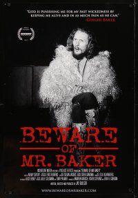 5p103 BEWARE OF MR. BAKER 1sh '12 drummer Ginger Baker's career with Cream and Blind Faith!