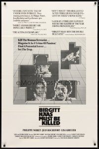 5p105 BIRGITT HAAS MUST BE KILLED 1sh '82 Laurent Heynemann's sex crime thriller, Phillipe Noiret!