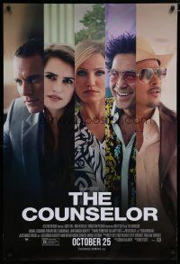 5p183 COUNSELOR style A advance DS 1sh '13 Penelope Cruz, Cameron Diaz, Javier Bardem & Brad Pitt!