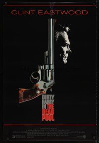 5p217 DEAD POOL 1sh '88 Clint Eastwood as tough cop Dirty Harry, cool gun image!