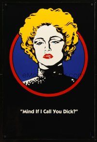 5p241 DICK TRACY teaser DS 1sh '90 cool art of Madonna as Breathless Mahoney!