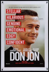 5p252 DON JON teaser DS 1sh '13 huge close-up of Joseph Gordon-Levitt!