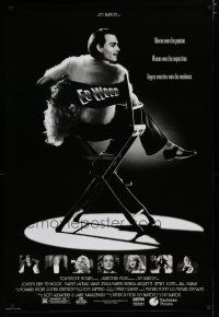 5p266 ED WOOD DS 1sh '94 Tim Burton, Johnny Depp in the director's chair, mostly true!