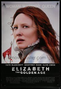 5p270 ELIZABETH: THE GOLDEN AGE DS 1sh '07 Cate Blanchett as Queen Elizabeth!