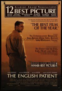 5p277 ENGLISH PATIENT 1sh '96 Ralph Fiennes, Best Picture winner directed by Anthony Minghella!