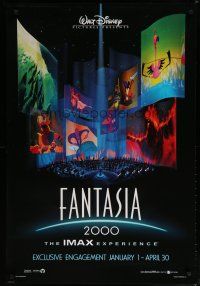 5p285 FANTASIA 2000 IMAX advance DS 1sh '99 Walt Disney cartoon set to classical music!