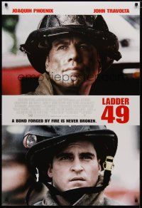5p444 LADDER 49 DS 1sh '04 Joaquin Phoenix and John Travolta as firefighters!