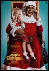 5p494 MADEA CHRISTMAS teaser DS 1sh '13 Tyler Perry in title role as Santa w/unhappy little girl!