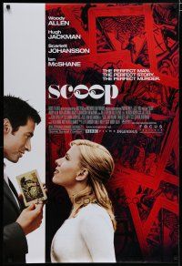 5p668 SCOOP DS 1sh '06 Woody Allen, Hugh Jackman, Scarlett Johansson!