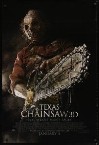 5p754 TEXAS CHAINSAW 3D advance DS 1sh '13 Alexandra Daddario, Dan Yeager, evil wears many faces!