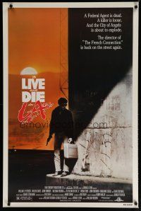 5p773 TO LIVE & DIE IN L.A. 1sh '85 William Friedkin directed drug & murder thriller!